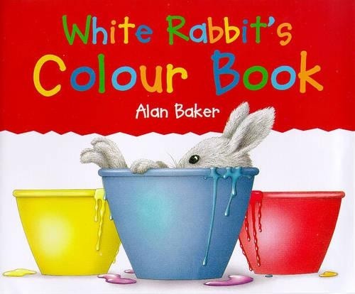 White rabbit colour book - white,